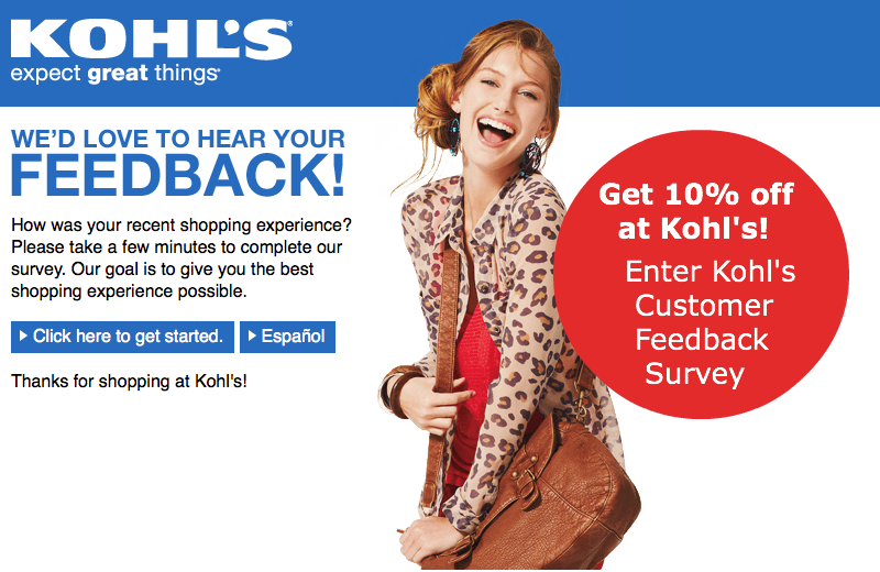 Kohl's Customer Experience Survey Login Portal