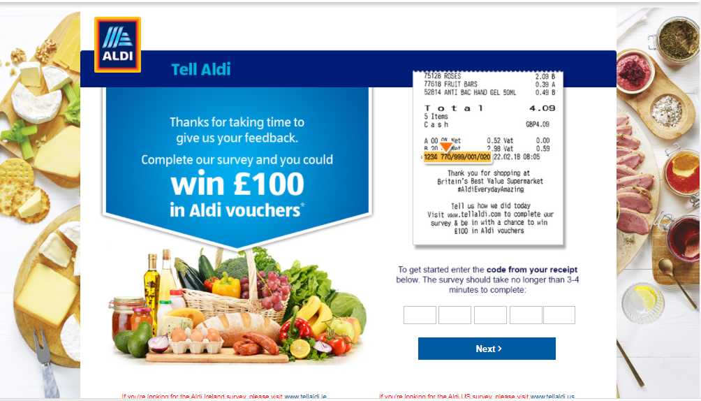  Tell Aldi Survey