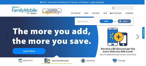 Login Walmart Family Mobile