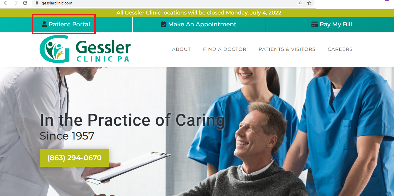 Gessler Clinic Patient Portal