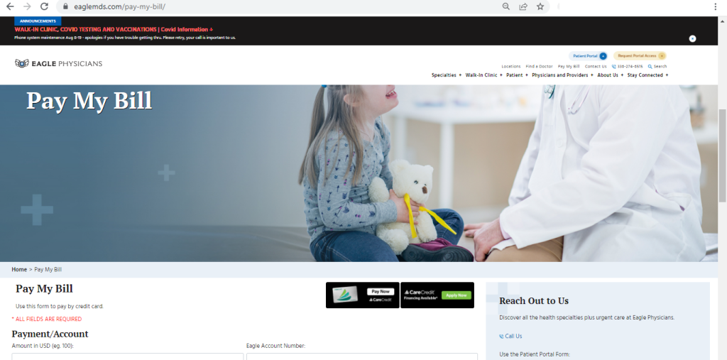 Eagle Patient Portal Log In Www eaglemds Login Portal