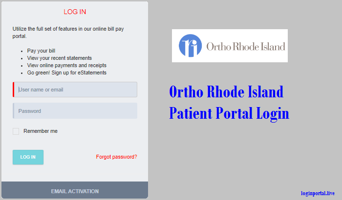 Ortho Rhode Island Patient Portal