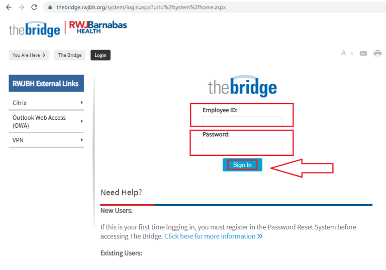 RWJ Health Connect Patient Portal Log In Login Portal