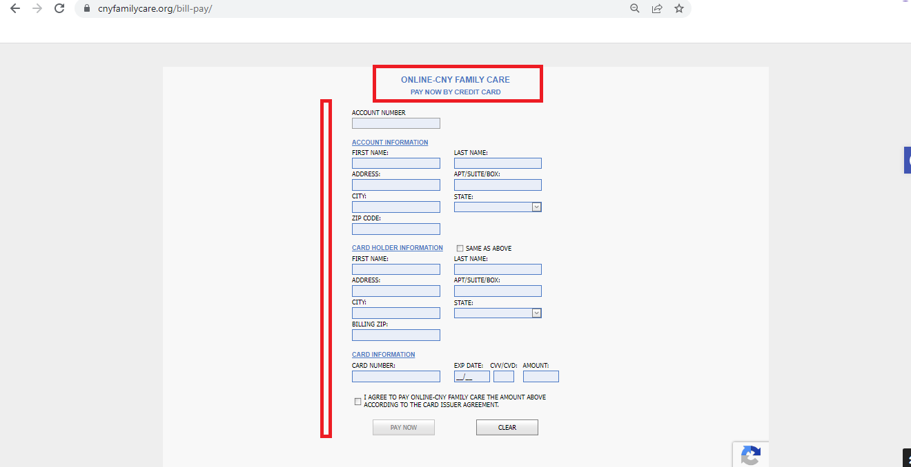 CNY Family Care Portal Login Login Portal