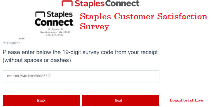 Staples Customer Satisfaction Survey