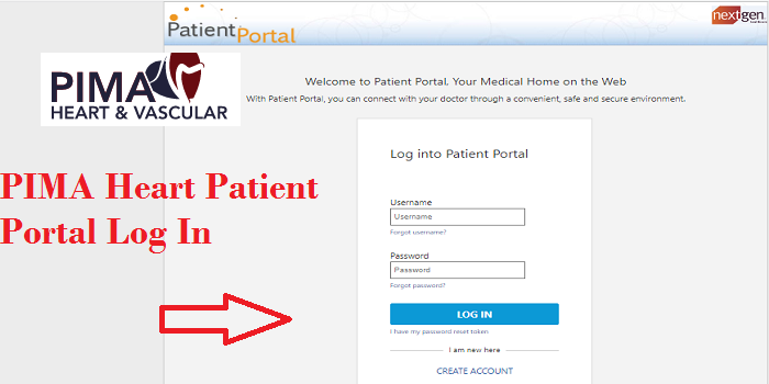 PIMA Heart Patient Portal Log In