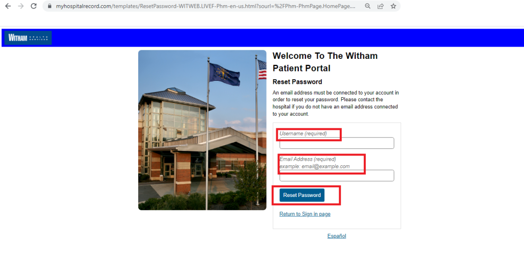 Witham Patient Portal