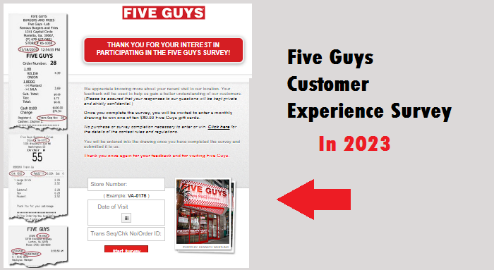 Five Guys Customer Experience Survey