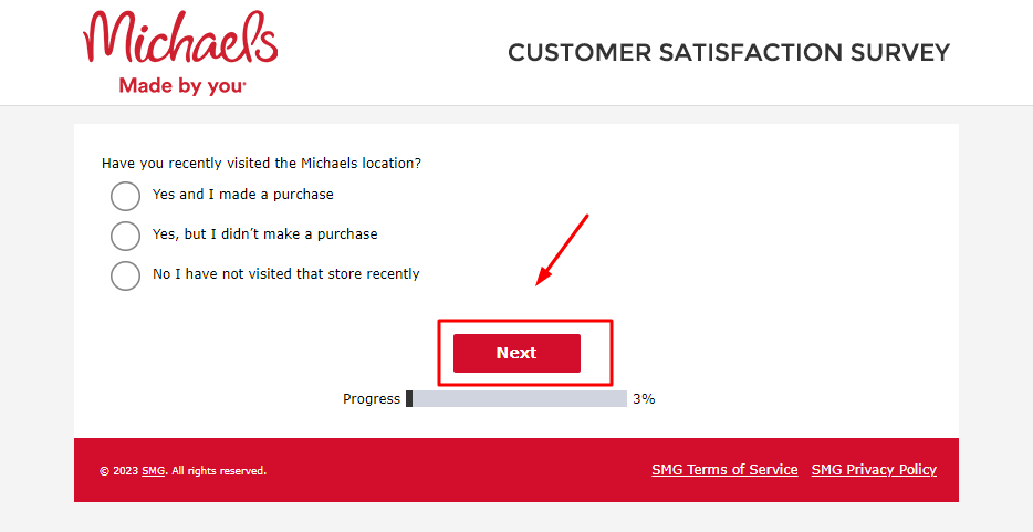 Michaels Customer Satisfaction Survey 
