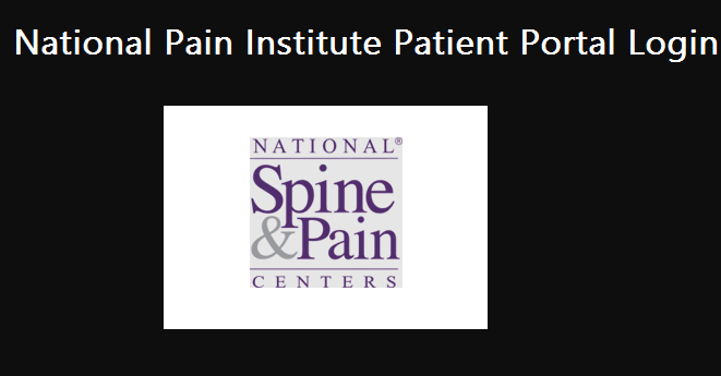 National Pain Institute Patient Portal