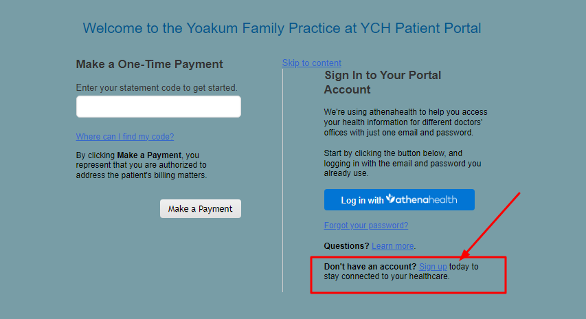 Yoakum Family Practice Patient Portal