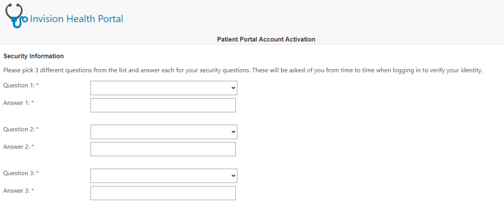 Invision Health Patient Portal