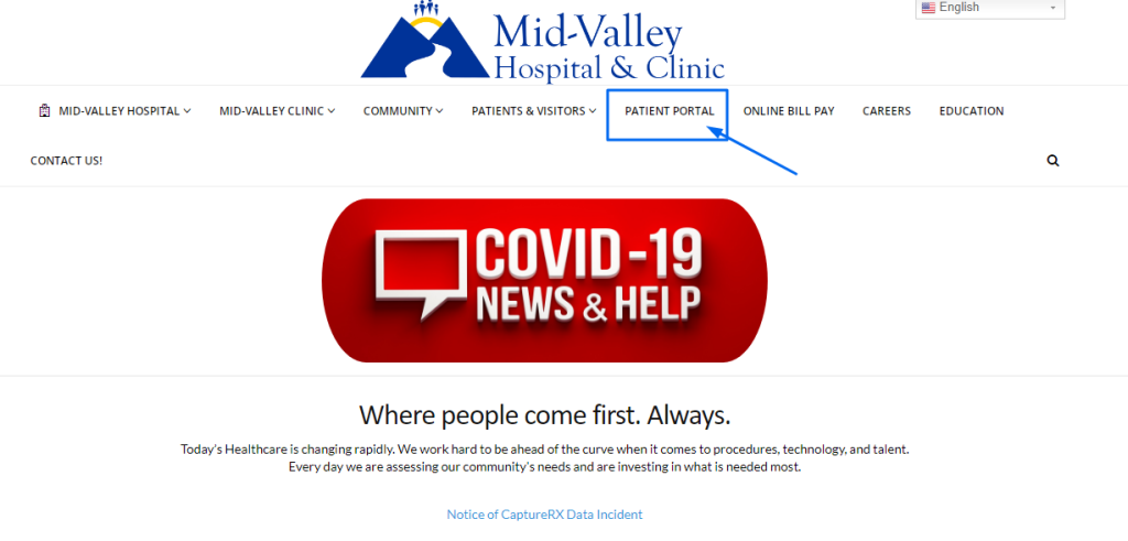 Mid Valley Hospital Patient Portal