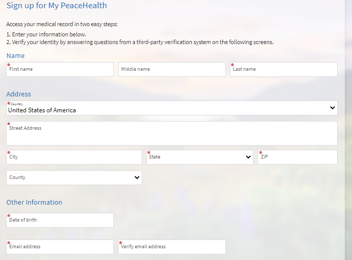 My Peacehealth Patient Portal