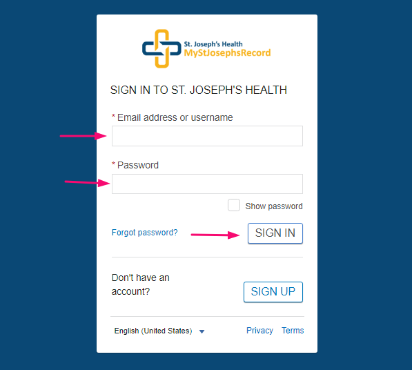 Mystjosephs Record Patient Portal