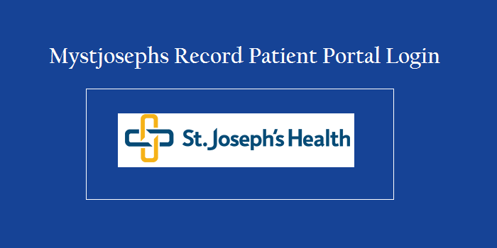 Mystjosephs Record Patient Portal