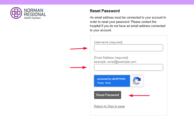 Norman Regional Hospital Patient Portal 