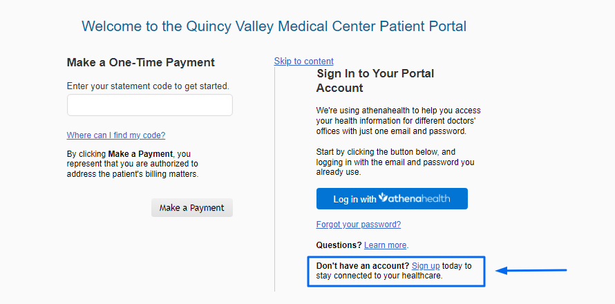 Quincy Valley Medical Center Patient Portal 