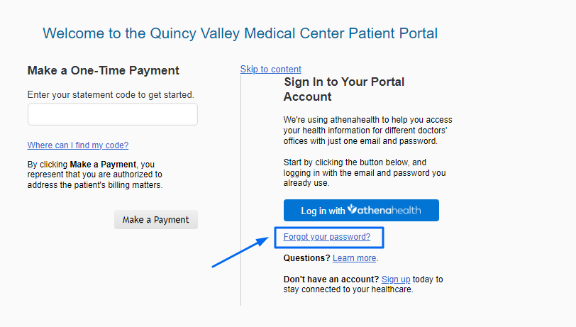 Quincy Valley Medical Center Patient Portal 