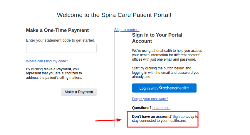 Spira Care Patient Portal