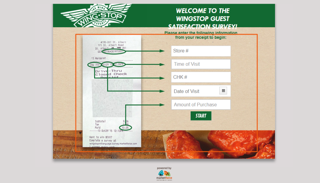 Wingstop Guest Satisfaction Survey