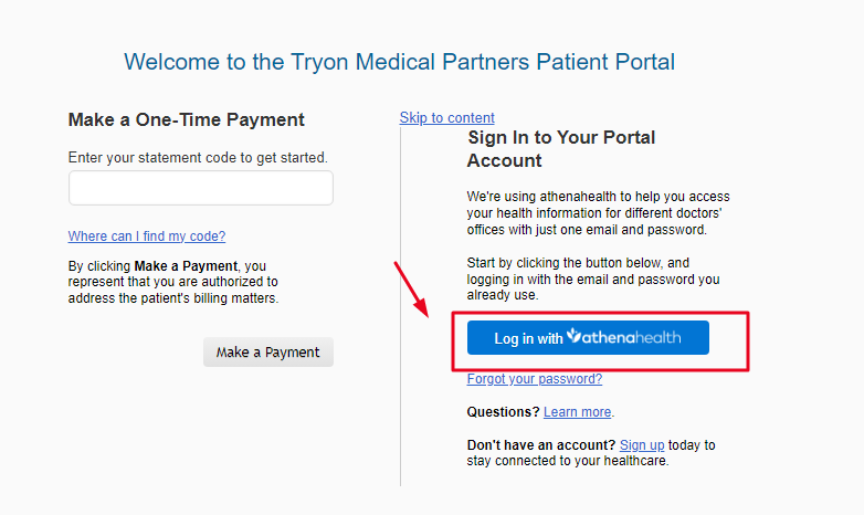 Tryon Medical Partners Patient Portal