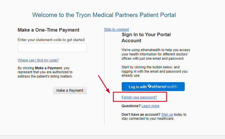 Tryon Medical Partners Patient Portal