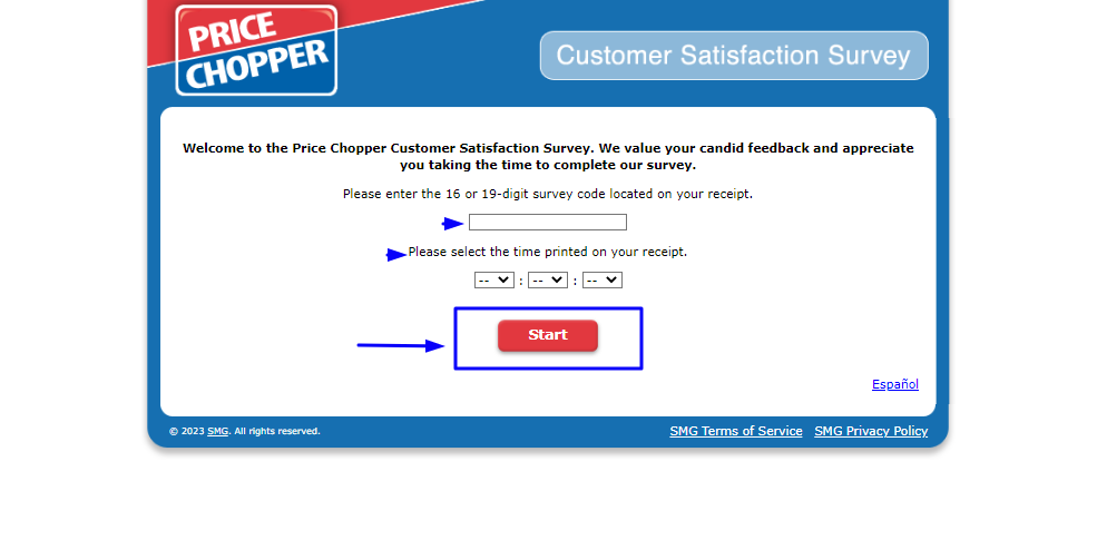 Price Chopper Customer Satisfaction Survey