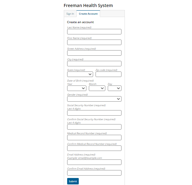 Freeman Patient Portal