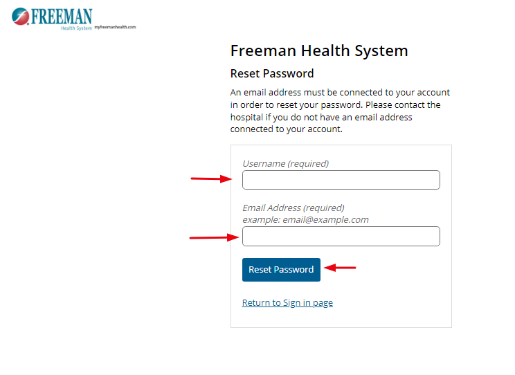 Freeman Patient Portal