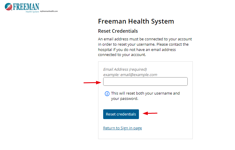 Freeman Patient Portal