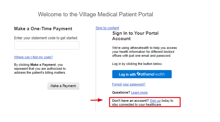 Village Medical Patient Portal 